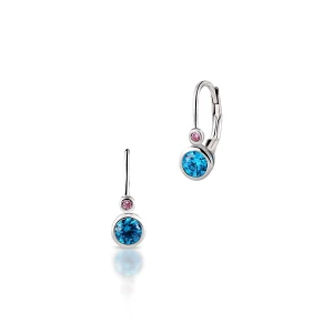 W.KRUK - Kolczyki srebrne z cyrkoniami