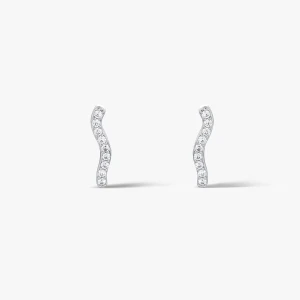 W.KRUK Kolczyki srebrne z cyrkoniami