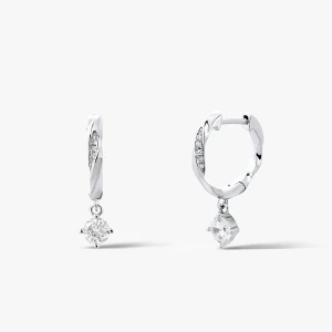 W.KRUK Kolczyki srebrne z cyrkoniami