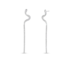 W.KRUK Kolczyki srebrne z cyrkoniami