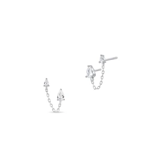 Zdjęcie produktu W.KRUK Kolczyki srebrne z cyrkoniami