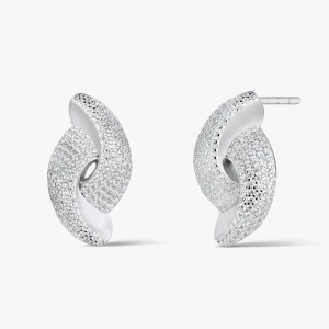 W.KRUK Kolczyki srebrne z cyrkoniami