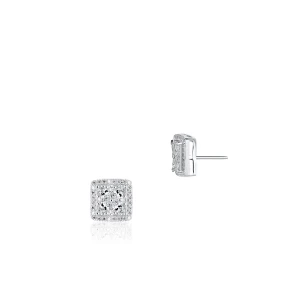 W.KRUK Kolczyki srebrne z cyrkoniami