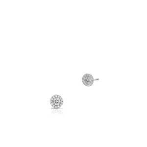 W.KRUK Kolczyki srebrne z cyrkoniami