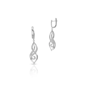 W.KRUK Kolczyki srebrne z cyrkoniami