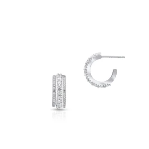 W.KRUK Kolczyki srebrne z cyrkoniami