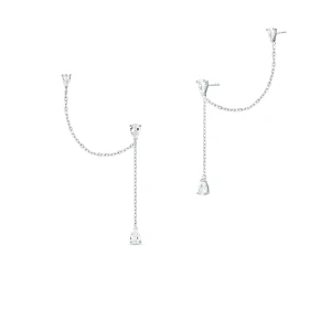 W.KRUK Kolczyki srebrne z cyrkoniami