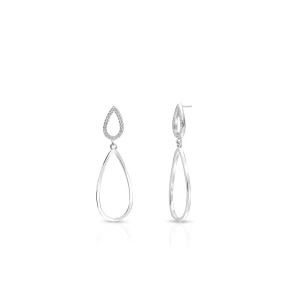 W.KRUK Kolczyki srebrne z cyrkoniami