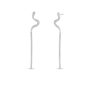 W.KRUK Kolczyki srebrne z cyrkoniami