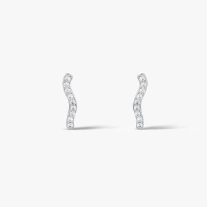 W.KRUK Kolczyki srebrne z cyrkoniami