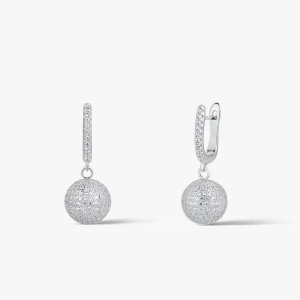 W.KRUK Kolczyki srebrne z cyrkoniami