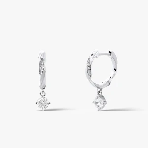 W.KRUK Kolczyki srebrne z cyrkoniami