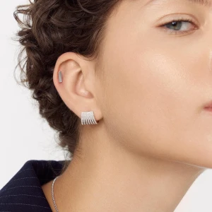 W.KRUK Kolczyki srebrne z cyrkoniami