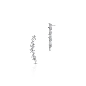 W.KRUK Kolczyki srebrne z cyrkoniami