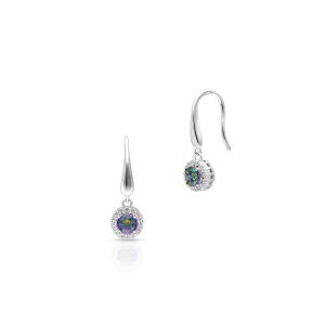 W.KRUK Kolczyki srebrne z cyrkoniami