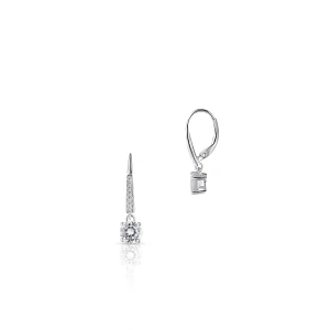 W.KRUK Kolczyki srebrne z cyrkoniami