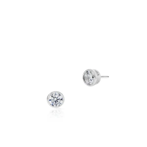 W.KRUK Kolczyki srebrne z cyrkoniami