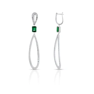 Zdjęcie produktu W.KRUK Kolczyki srebrne z cyrkoniami Ceremonials