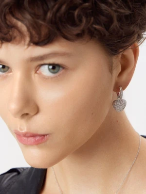 W.KRUK Kolczyki srebrne z cyrkoniami Emblems