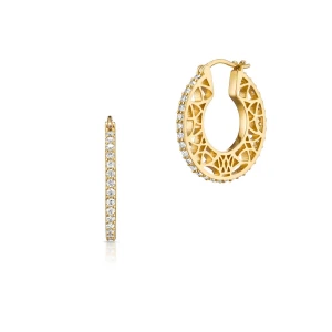 W.KRUK Kolczyki srebrne z cyrkoniami Emblems