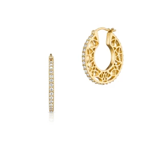 W.KRUK Kolczyki srebrne z cyrkoniami Emblems