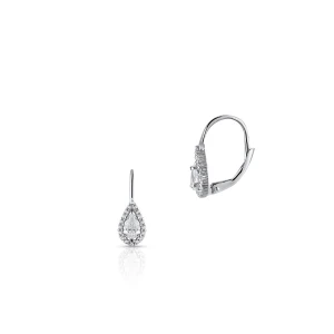 W.KRUK Kolczyki srebrne z cyrkoniami retro