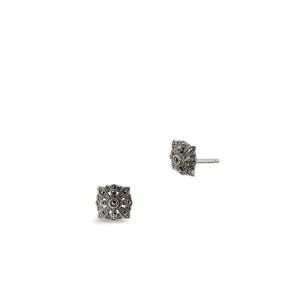 W.KRUK Kolczyki srebrne z markasytami