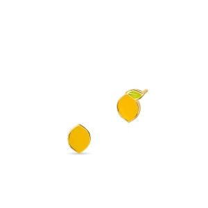 W.KRUK - Kolczyki srebrne z motywem cytrynki