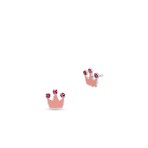 W.KRUK - Kolczyki srebrne z motywem korony