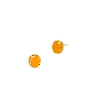 W.KRUK - Kolczyki srebrne z motywem moreli