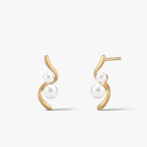 W.KRUK Kolczyki srebrne z perłami