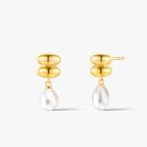 W.KRUK - Kolczyki srebrne z perłami