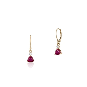 Zdjęcie produktu W.KRUK Kolczyki z rubinem