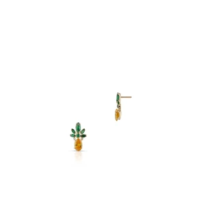 W.KRUK - Kolczyki złote ananas