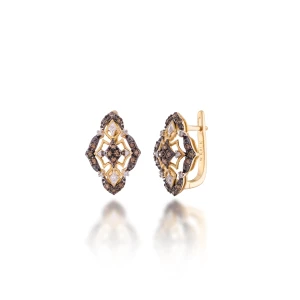 W.KRUK Kolczyki złote Anna Karenina