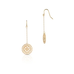 W.KRUK Kolczyki złote arabeska