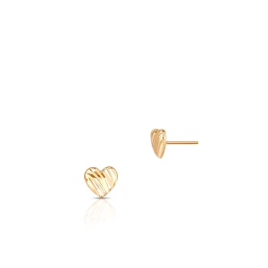 W.KRUK - Kolczyki złote ażurowe serca