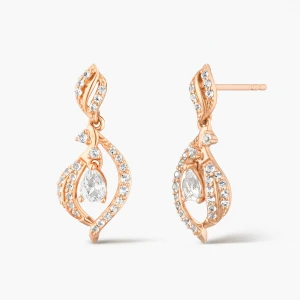 W.KRUK Kolczyki złote Balerina