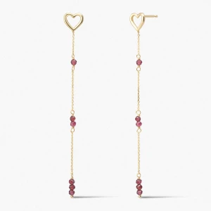 W.KRUK Kolczyki złote Czułość