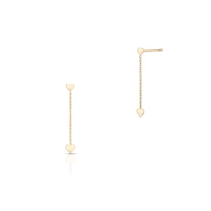 W.KRUK Kolczyki złote Czułość