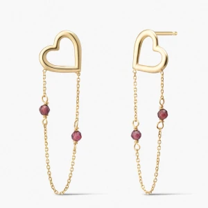 W.KRUK Kolczyki złote Czułość