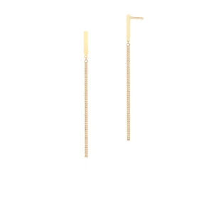 W.KRUK Kolczyki złote długie