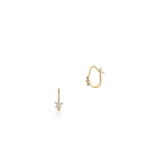 W.KRUK Kolczyki złote gwiazdy