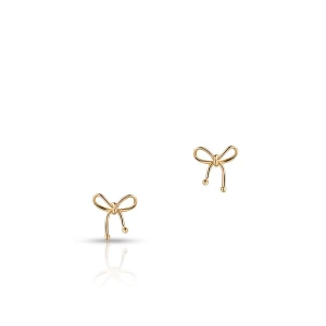 W.KRUK - Kolczyki złote kokardy