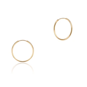 W.KRUK Kolczyki złote koła