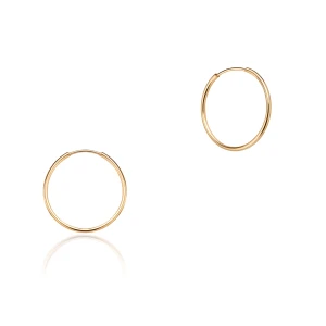 W.KRUK Kolczyki złote koła