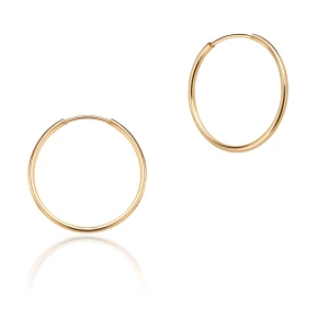 W.KRUK Kolczyki złote koła