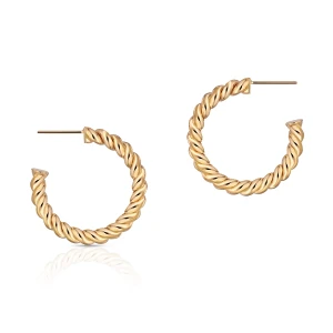 W.KRUK Kolczyki złote koła