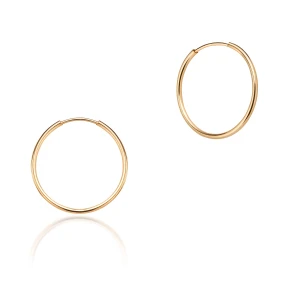 W.KRUK Kolczyki złote koła