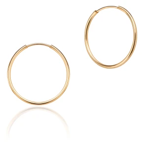 W.KRUK Kolczyki złote koła